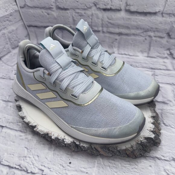 Adidas Womens Qt Racer Sport FY5673 Blue Running Shoes Sneakers Size 9.5 - Picture 2 of 13